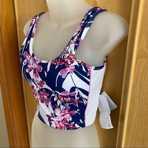 Fabletics • Vasha Midi Sports Bra in Palm Blossom Print - Picture 6 of 11